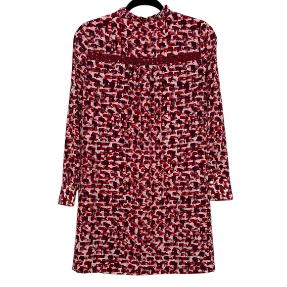 Kate Spade Dress Size XS Red White Silk Flowy - Picture 2 of 9